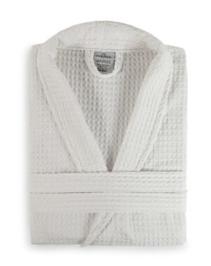 100% Cotton Lightweight Waffle Dressing Gown