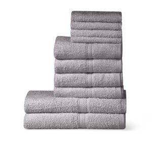 10 Piece 450GSM Value Range Towel Bale - 4 Face Cloths, 4 Hand Towels, 2 Bath Sheets